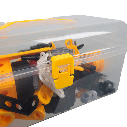 Set 100 piese de construit masini 3D, Zola, unelte si accesorii incluse, brosura cu modele, cutie depozitare Set 100 piese de construit masini 3D, Zola, unelte si accesorii incluse, brosura cu modele, cutie depozitare